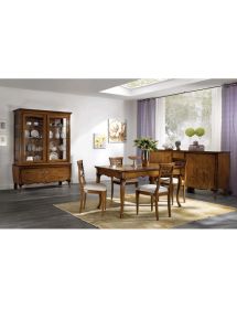 Tavolo allungabile classico legno inciso vari colori 160X85x79