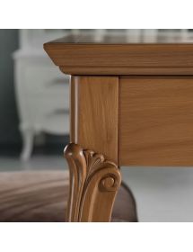 Tavolo allungabile classico legno inciso vari colori 160X85x79