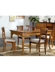 Tavolo allungabile classico legno inciso vari colori 160X85x79