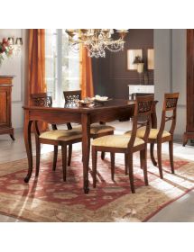 Sedia classica legno seduta imbottita vari colori 45x52x94
