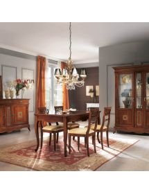 Sedia classica legno seduta imbottita vari colori 45x52x94