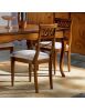 Sedia classica legno seduta imbottita vari colori 45x52x94