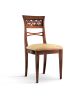 Sedia classica legno seduta imbottita vari colori 45x52x94