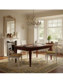 Sedia classica legno seduta imbottita vari colori 45x52x94