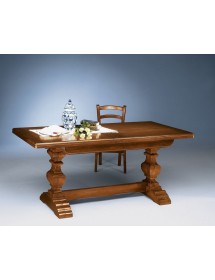 MOBILI 2G - TAVOLO ALLUNGABILE  RIQUADRATO IN LEGNO L.160 P.85 H.78