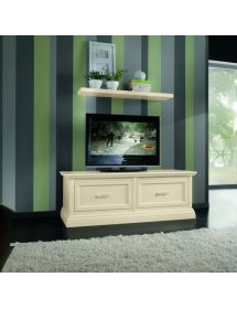 PARETE ATTREZZATA PORTA TV IN LEGNO LACCATO VARI COLORI L.128