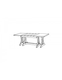 MOBILI 2G - TAVOLO ALLUNGABILE  RIQUADRATO IN LEGNO L.160 P.85 H.78