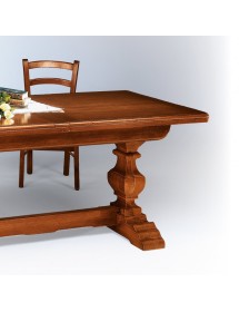 MOBILI 2G - TAVOLO ALLUNGABILE  RIQUADRATO IN LEGNO L.160 P.85 H.78