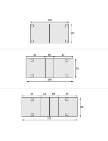 Set tavolo legno allungabile intaglio bianco con 4/6 sedie seduta i...