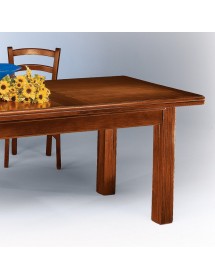 MOBILI 2G - TAVOLO ALLUNGABILE  RIQUADRATO IN LEGNO L.160 P.85 H.78