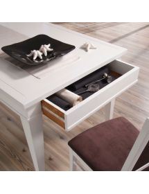 Soggiorno completo classico intagliato legno shabby chic bianco