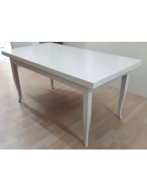 Set tavolo rettangolare 120x80 130x85 140x80 160x85 allungabile con 4/6 sedie legno seduta legno