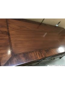 PORTA TV IN LEGNO MASSELLO CON INTARSI FINITURA BASSANO 140x45x62