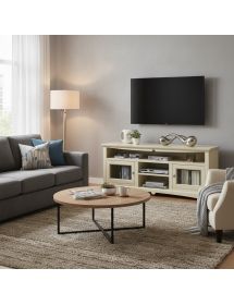 MOBILE PORTA TV GOCCIA 170*46*69H, LEGNO, COLORE AVORIO