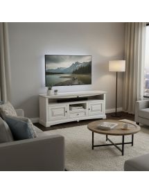 Mobile porta tv goccia shabby legno bianco anticato 170x46x69