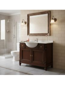 Mobile bagno arte povera con lavabo vari colori 108 cm