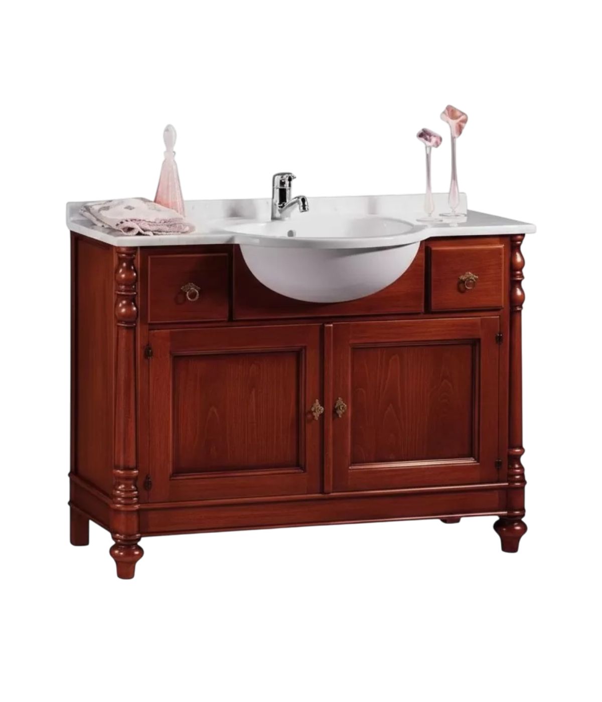 Mobile bagno arte povera con lavabo vari colori 108 cm