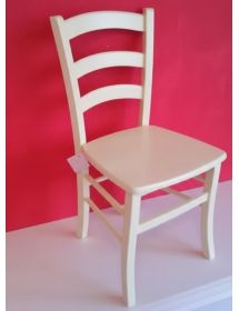 Set 2 sedie shabby legno laccato avorio seduta legno 43x46x89