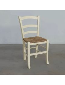 Set tavolo quadrato avorio 80x80 90x90 100x100 allungabile con 4/6 sedie seduta paglia