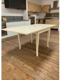 Set tavolo quadrato avorio 80x80 90x90 100x100 allungabile con 4/6 sedie seduta legno