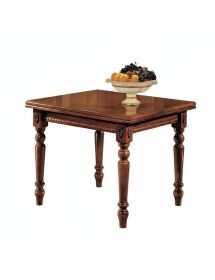 Tavolo allungabile a libro legno intagliato vari colori 100X100x79
