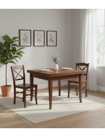 Set tavolo quadrato 80x80 90x90 100x100 allungabile con 4/6 sedie legno seduta legno