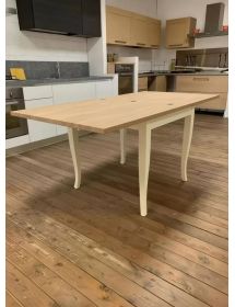 Tavolo quadrato allungabile shabby legno bicolore 80x80 90x90 100x100