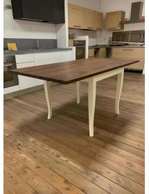 Tavolo quadrato allungabile shabby legno bicolore 80x80 90x90 100x100