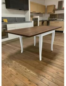 Tavolo quadrato allungabile shabby legno bicolore 80x80 90x90 100x100
