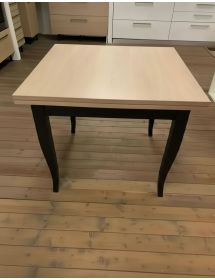 Tavolo quadrato allungabile shabby legno bicolore 80x80 90x90 100x100