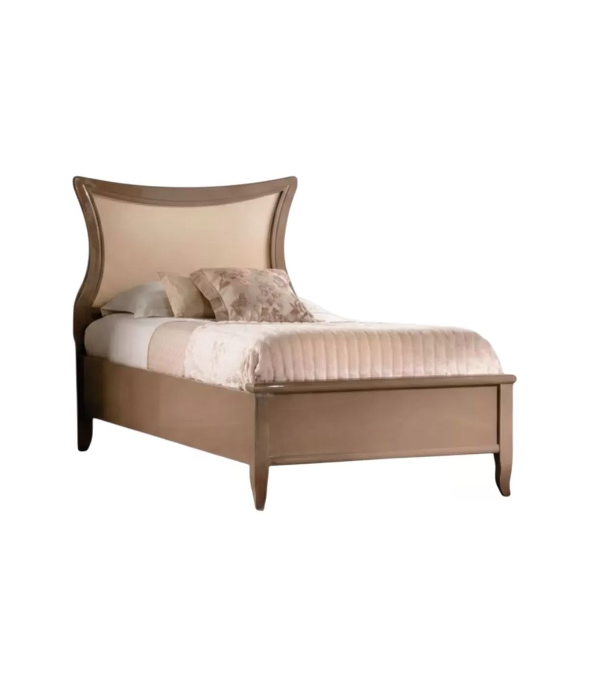 LETTO SAGOMATO SINGOLO TORTORA IN LEGNO 105x210x116