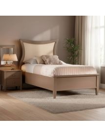 LETTO SAGOMATO SINGOLO TORTORA IN LEGNO 105x210x116