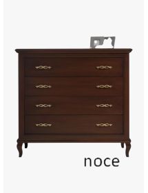 COMO' 4 CASSETTI CLASSICO LEGNO VARI COLORI 121X53X113