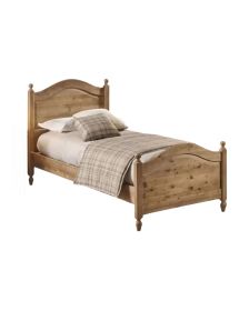 Letto cortina singolo legno di abete 98x212x111