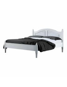 LETTO MATRIMONIALE SHABBY CHIC BIANCO LEGNO MASSELLO 178x210x106 (2...