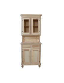 Cristalliera 2 ante napoletana arte povera in legno verde salvia 82...