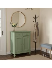 Credenza arte povera 2 ante Legno verde salvia 80X43X97