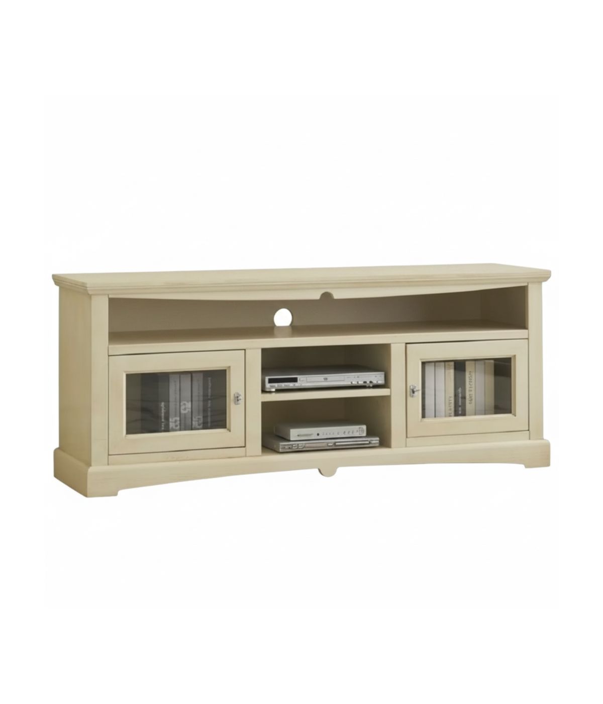MOBILE PORTA TV GOCCIA 170*46*69H, LEGNO, COLORE AVORIO