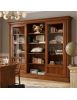 LIBRERIA STUDIO CLASSICO IN LEGNO TINTA NOCE 280x47x240