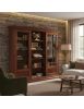 LIBRERIA STUDIO CLASSICO IN LEGNO TINTA NOCE 280x47x240