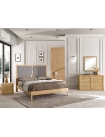 COMODINO LEGNO FRASSINO NATURALE 3 CASSETTI 53X38X51