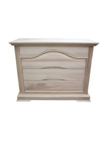 GRUPPO COMO' 2 COMODINI CLASSICO IN LEGNO SAGOMATO TINTA NOCE