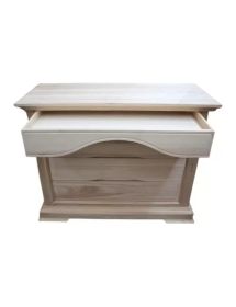 GRUPPO COMO' 2 COMODINI CLASSICO IN LEGNO SAGOMATO TINTA NOCE