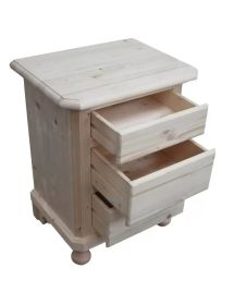 Camera da letto completa cortina legno di abete massello naturale