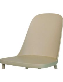 SET 4 SEDIE COLORE TORTORA IN POLIPROPILENE 54X46 H.84