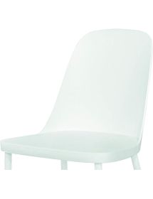 SET 4 SEDIE COLORE BIANCO IN POLIPROPILENE 54X46 H.84