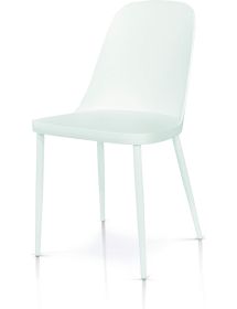 SET 4 SEDIE COLORE BIANCO IN POLIPROPILENE 54X46 H.84