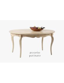 Tavolo ovale allungabile classico legno vari colori 160X110x78