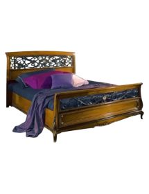 MOBILI 2G - Letto matrimoniale in Legno Classico veneziano 175x215 ISTA FRONTALE