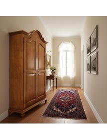 ARMADIO ARTE POVERA 2 PORTE IN LEGNO TINTA NOCE 112X46X204 (475)